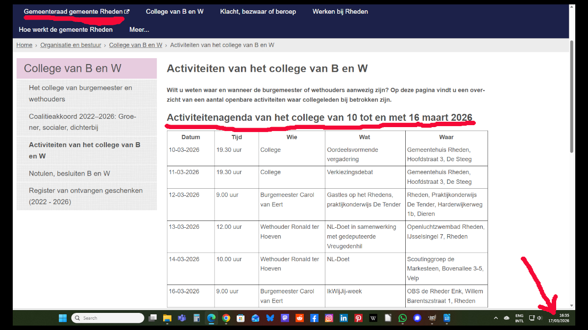 Zit de activiteitenagenda ook al in het&nbsp;complot?