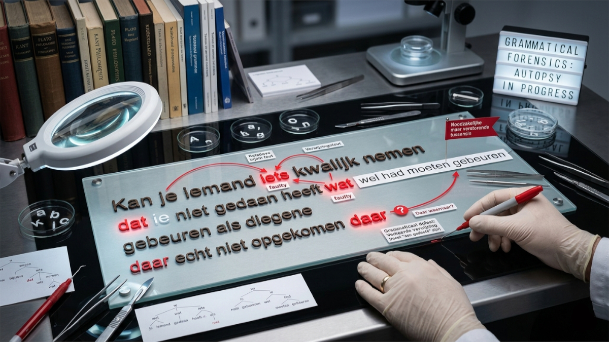 De grammatica van de nalatigheid